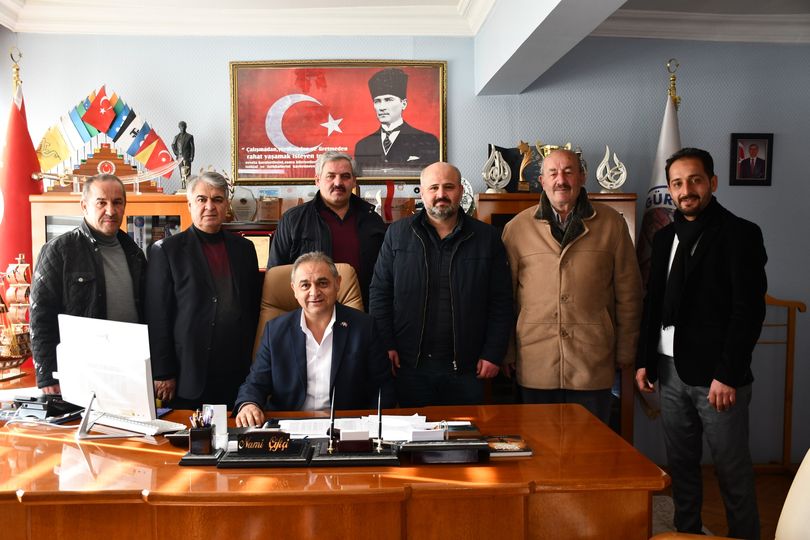 GÜRÜNLÜ İŞ ADAMLARINDAN BAŞKAN ÇİFTÇİ’YE ZİYARET