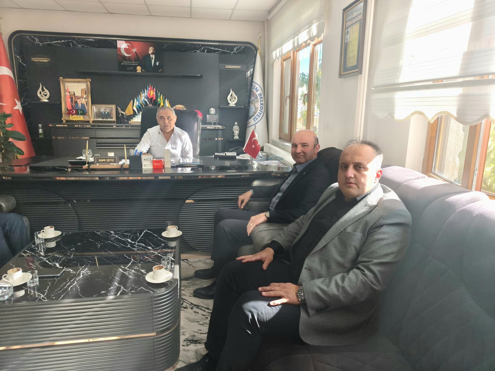 Anadolubank Sivas Şube Müdürü Dinçer’den Belediye Başkanına Ziyaret