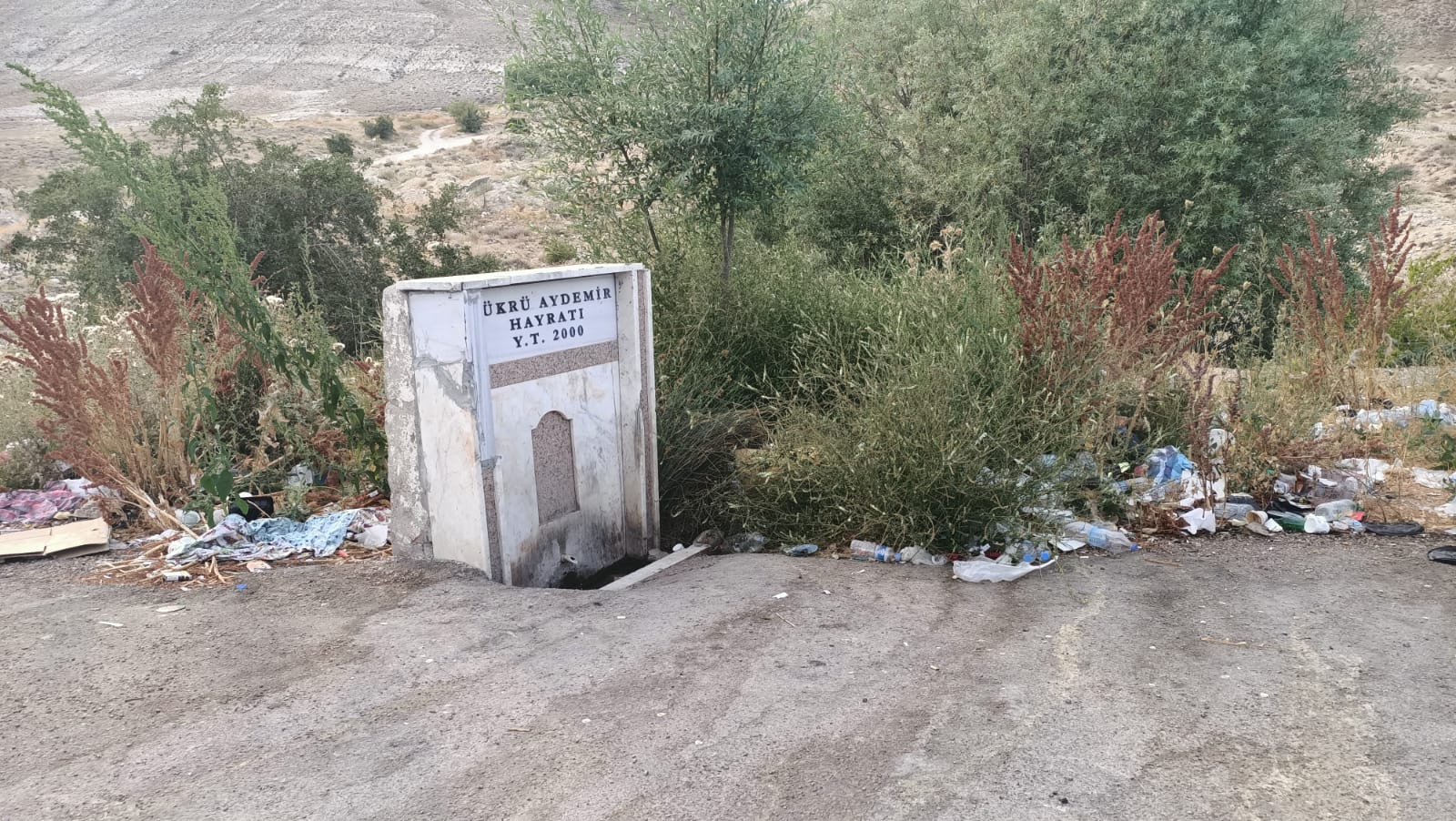 GÜRÜN KEKLİK PINARI ÇÖPLÜĞE DÖNDÜ