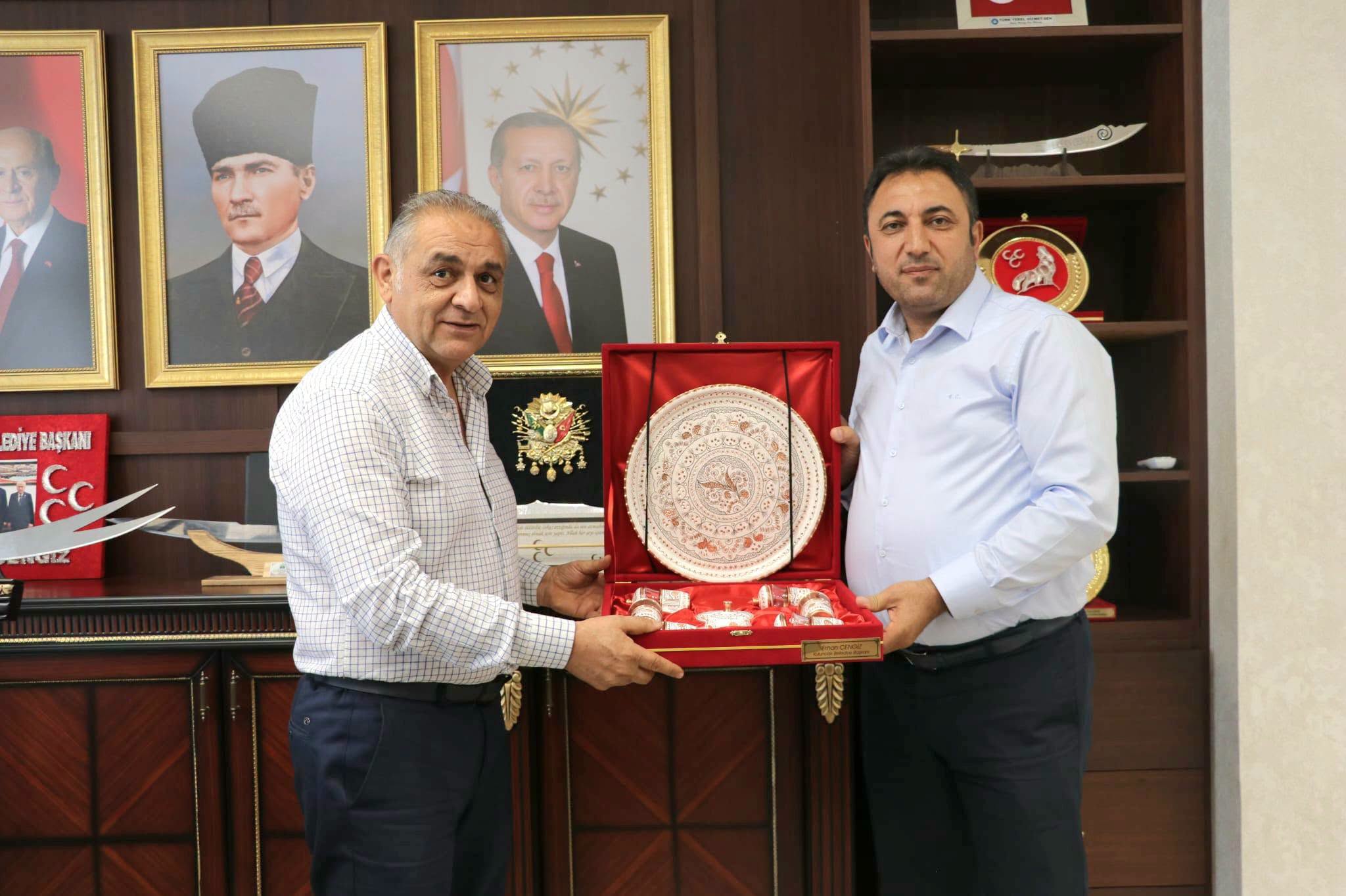 Gürün Belediye Başkanı Kuluncak Belediye Başkanını Ziyaret Etti